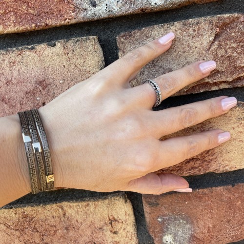 Bratara Versace Elastica din Aur Galben si Negru 14 Kt Bratara Versace Elastica din Aur Galben si Negru 14 Kt