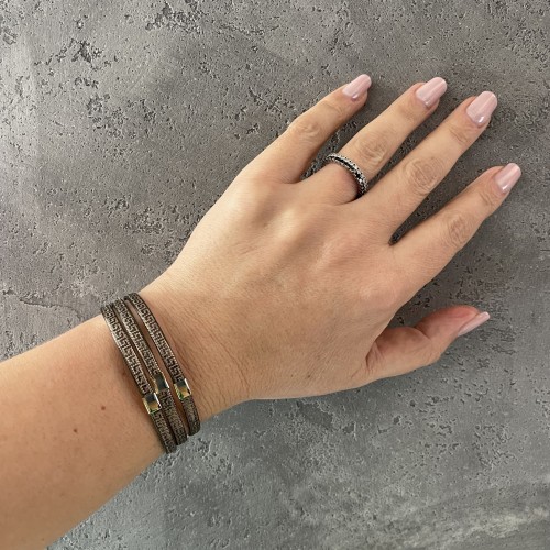 Bratara Versace Elastica din Aur Galben si Negru 14 Kt Bratara Versace Elastica din Aur Galben si Negru 14 Kt
