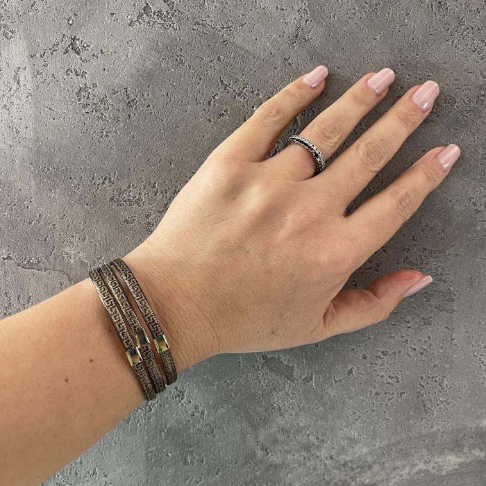 Bratara Versace Elastica din Aur Galben si Negru 14 Kt Bratara Versace Elastica din Aur Galben si Negru 14 Kt