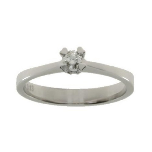 Karlsruhe Ring 18K White Gold with 0.13 and 0.01 Carat Diamonds Sandra Ferretti Karlsruhe Ring 18K White Gold with 0.13 and 0.01 Carat Diamonds Sandra Ferretti