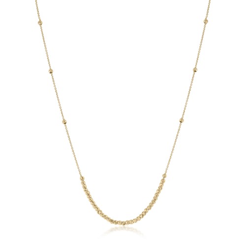 Colier din Aur Galben de 18 K cu Bile Diamantate Colier din Aur Galben de 18 K cu Bile Diamantate
