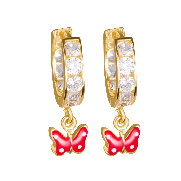 Arienne Earrings For Children 14K Yellow Gold Sandra Ferretti Arienne Earrings For Children 14K Yellow Gold Sandra Ferretti