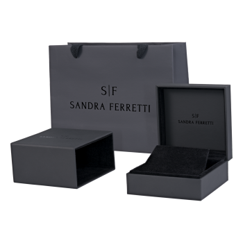 Birmingham Necklace 14K White Gold with 0.13 Carat Diamonds Sandra Ferretti