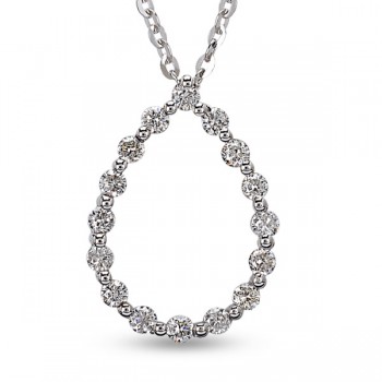 Oslo Necklace 18K White Gold with 0.15 Carat Diamonds Sandra Ferretti