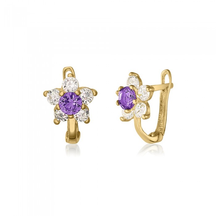 Anais Earrings For Children 14K Yellow Gold Sandra Ferretti Anais Earrings For Children 14K Yellow Gold Sandra Ferretti