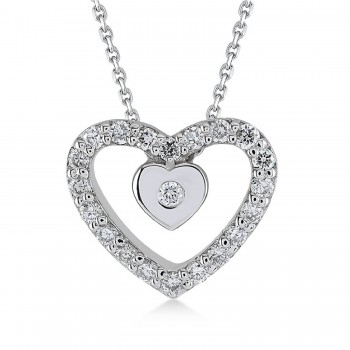Birmingham Necklace 14K White Gold with 0.13 Carat Diamonds Sandra Ferretti