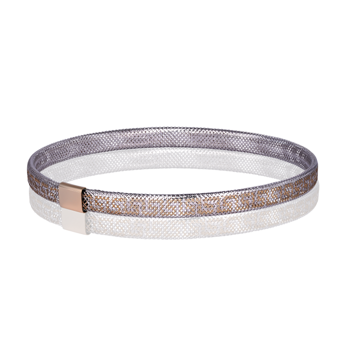 Bratara Versace Elastica din Aur Alb si Galben 14 kt Bratara Versace Elastica din Aur Alb si Galben 14 kt