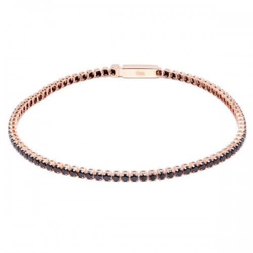Genova Tennis Bracelet 14K Rose Gold Sandra Ferretti Genova Tennis Bracelet 14K Rose Gold Sandra Ferretti