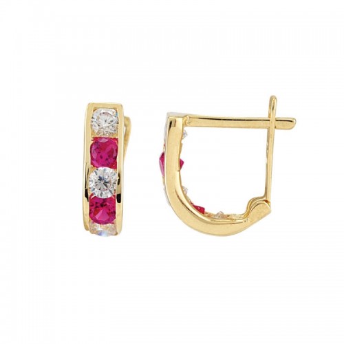 Blanche Earrings For Chilcren 14K Yellow Gold Sandra Ferretti Blanche Earrings For Chilcren 14K Yellow Gold Sandra Ferretti