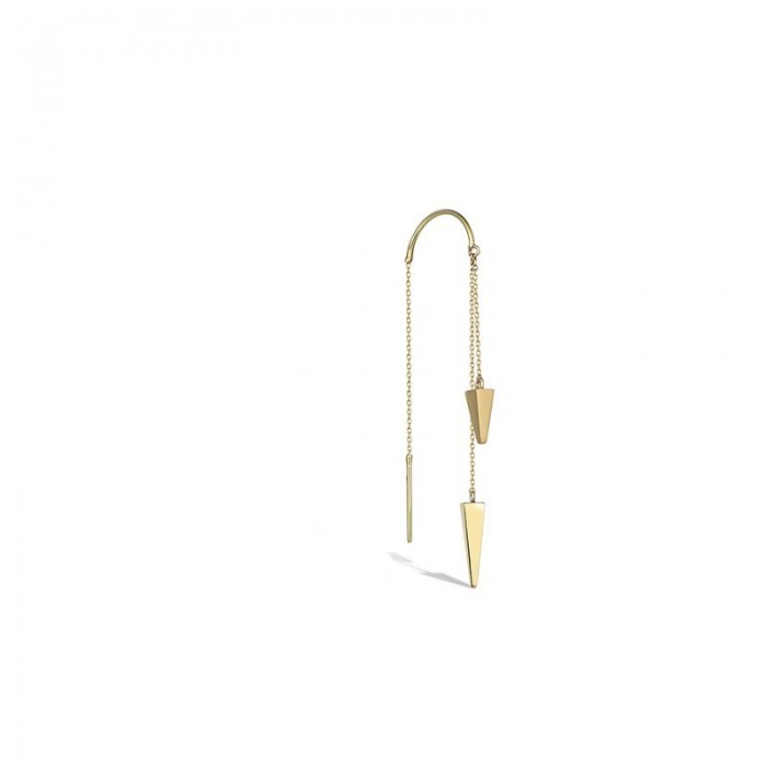 Arezzo Earrings 14K Yellow Gold with Piercing Sandra Ferretti