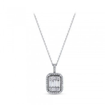 Antverpen Necklace 14K White Gold with 0.21 Carat Diamonds Sandra Ferretti