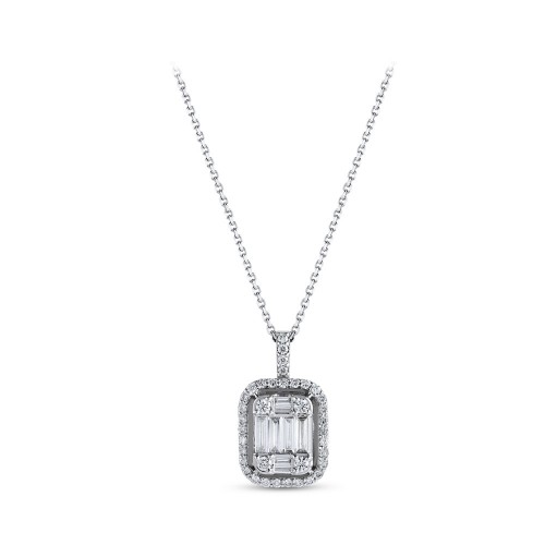 Antverpen Necklace 14K White Gold with 0.21 Carat Diamonds Sandra Ferretti