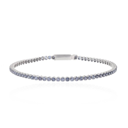Imola Tennis Bracelet 14K White Gold Sandra Ferretti Imola Tennis Bracelet 14K White Gold Sandra Ferretti