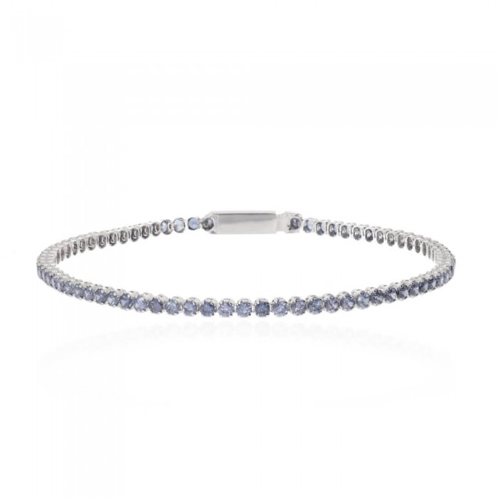 Imola Tennis Bracelet 14K White Gold Sandra Ferretti Imola Tennis Bracelet 14K White Gold Sandra Ferretti