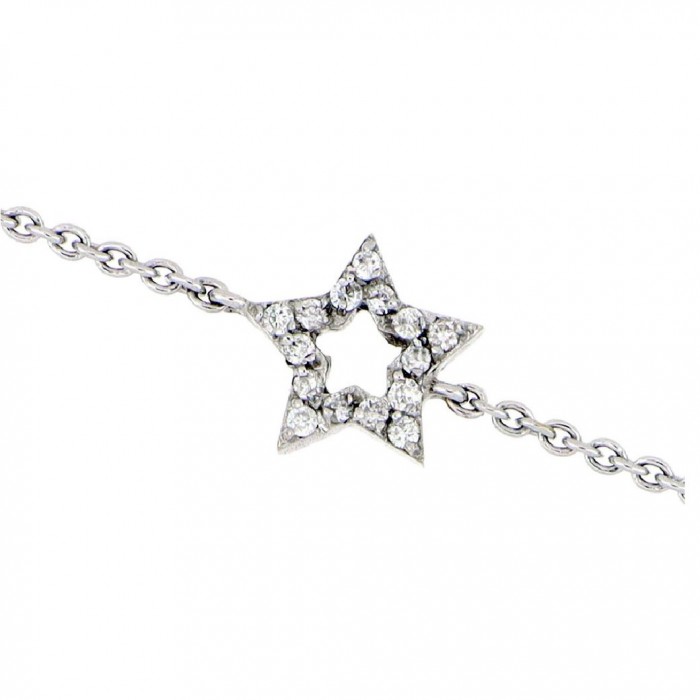 Stavanger Bracelet 18K White Gold with 0.06 Carat Diamonds Sandra Ferretti Stavanger Bracelet 18K White Gold with 0.06 Carat Diamonds Sandra Ferretti