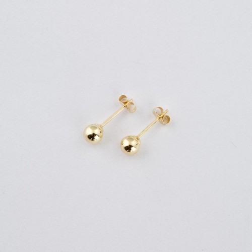 Cercei din Aur Galben de 18K cu Bile